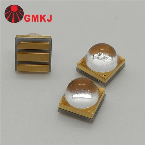 UV LED 3535 SMD 385nm 3W cu lentilă din sticlă de cuarț de 60 de grade pentru întărire și imprimare UV